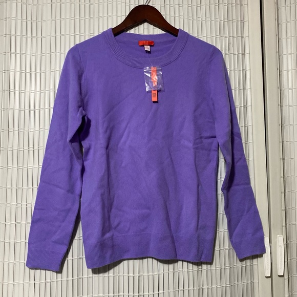 Jennie Liu 100% Cashmere Crewneck Sweater - Picture 2 of 4